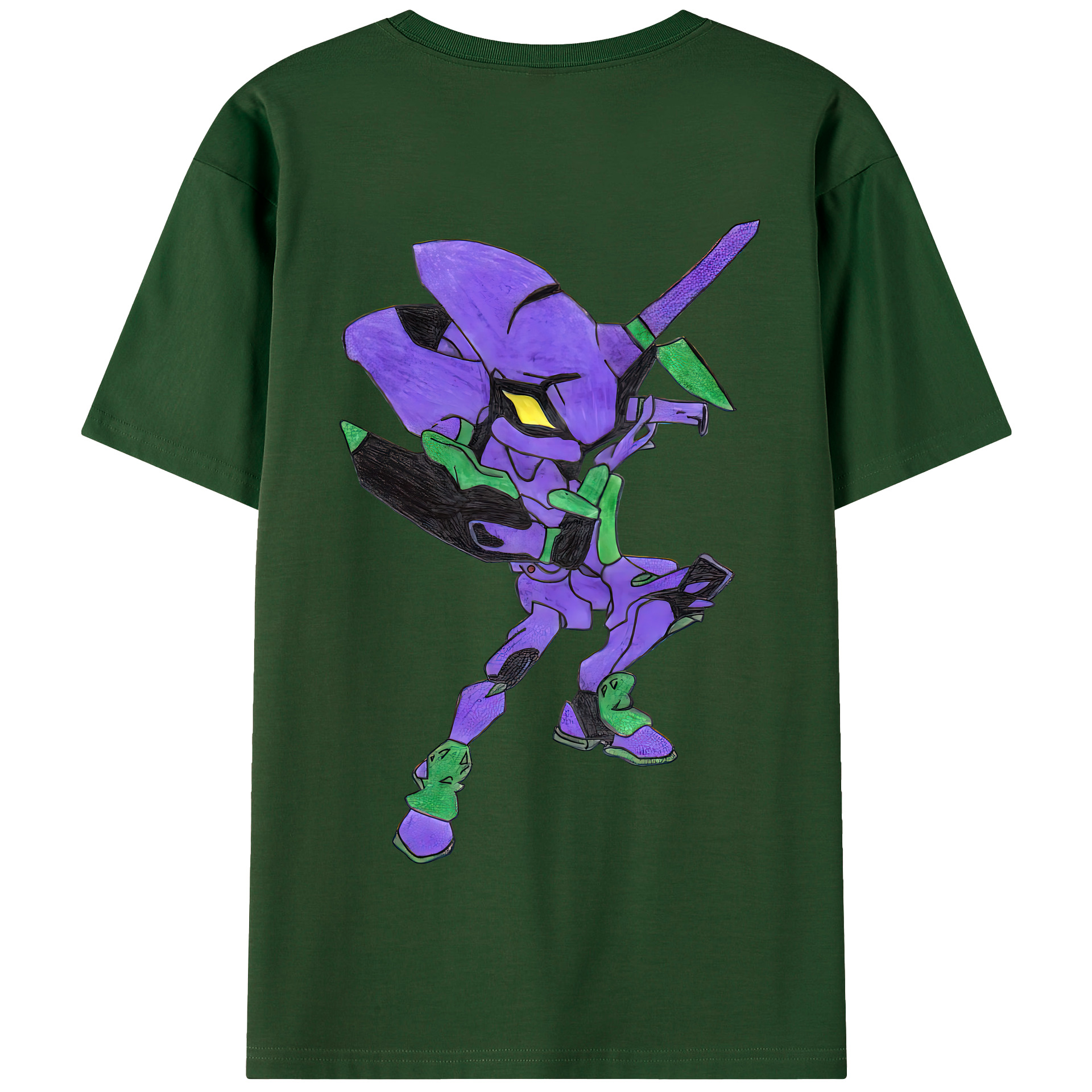 （画像用） EVA 新世紀エヴァンゲリオン 綿100％半袖Tシャツ（背面プリント）